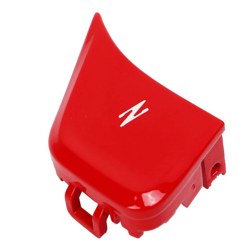 Lenkrad-Knopfverkleidung, Lenkrad-Z-Knopf-Abdeckung, ABS-Kunststoff-Lenkradknopf-Aufkleber, Ersatz für Corvette C8 ab 2020(Rot) von Bediffer