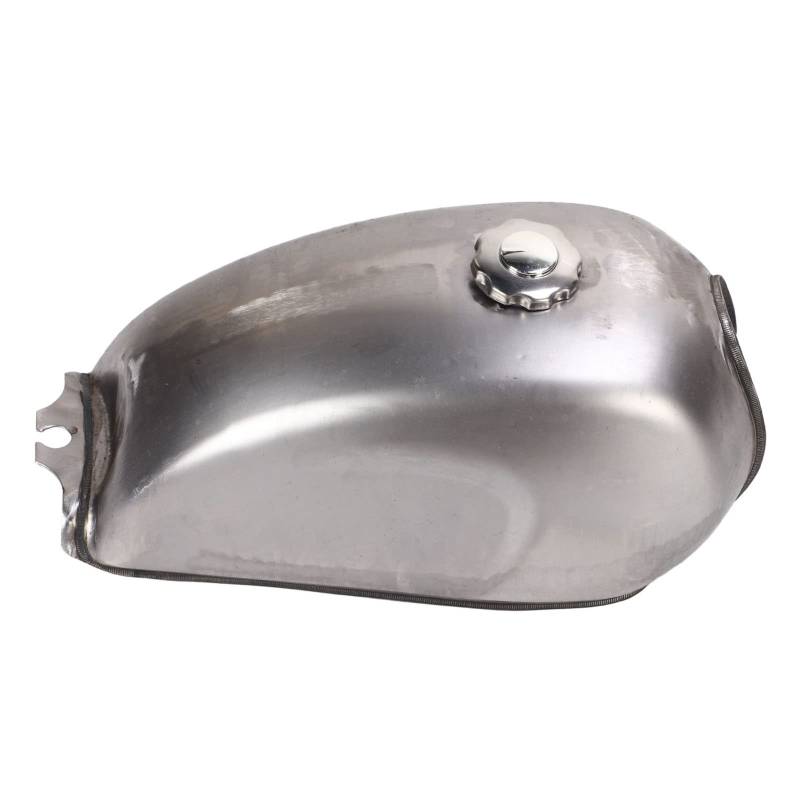Motorrad intank , Retro Design , blankes Metall , vorgebohrte L?cher , 2 , 4 Gallonen Kraftstoff , intank , sportlicher Look Motorr?der , Tank von Bediffer