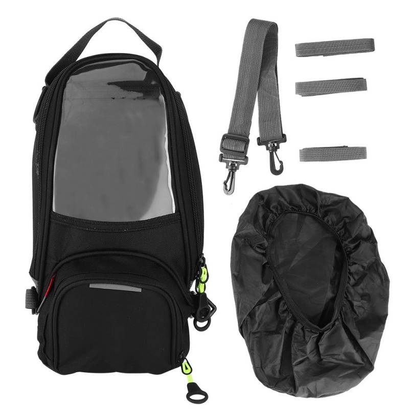 Bediffer Motor Tankrucksack, wasserdichter Tank Tankrucksack Magnet Navigation Satteltasche Gro?er transparenter Fensterrucksack von Bediffer