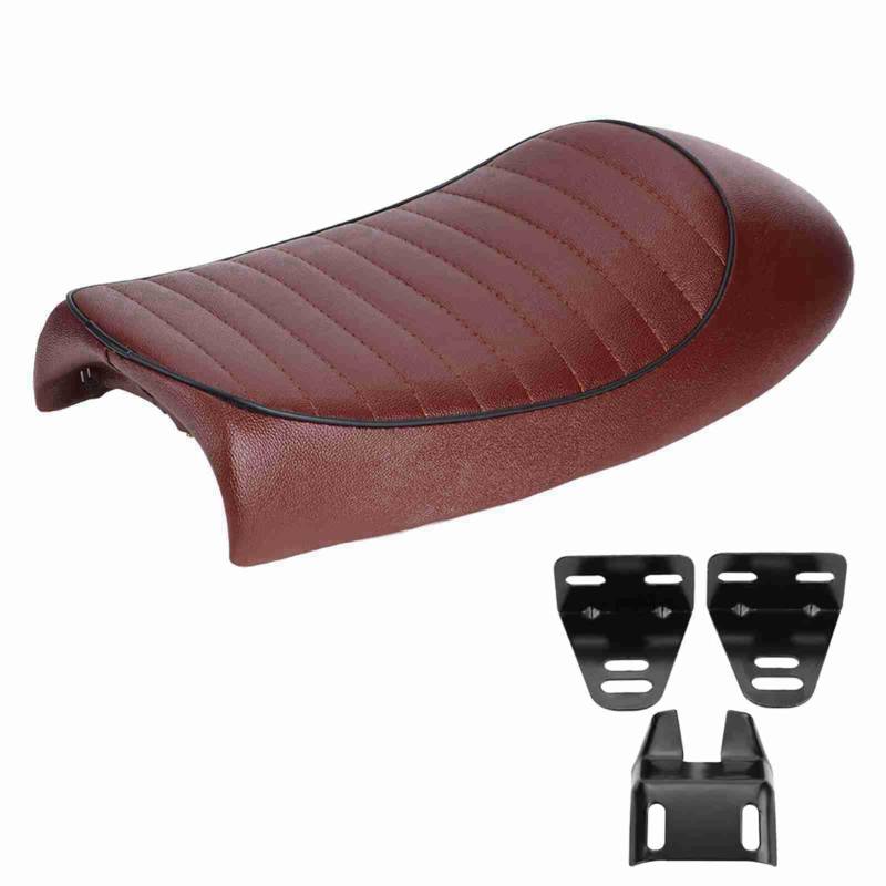 Motorrad Sitz PU Leder Vintage Cafe Racer Sitz Racer Sattel Flat Sea CG125 GN CG CB400SS(A), Fahrzeugumbau/Nachr¨¹stung/Performance,Modifikation der Innen und Au?endekoration von von Bediffer