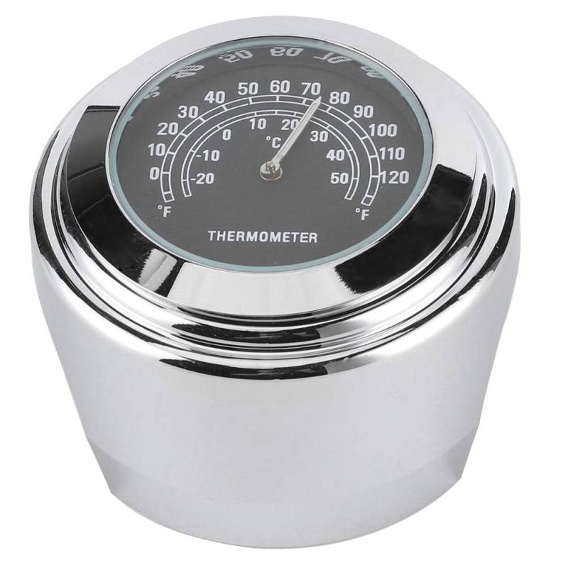 Thermometer Zur Lenkermontage, 2,5 Cm, -20 ℃ Bis 50 ℃, Wetterfestes Motorrad-Temperaturskala (Schwarz) von Bediffer
