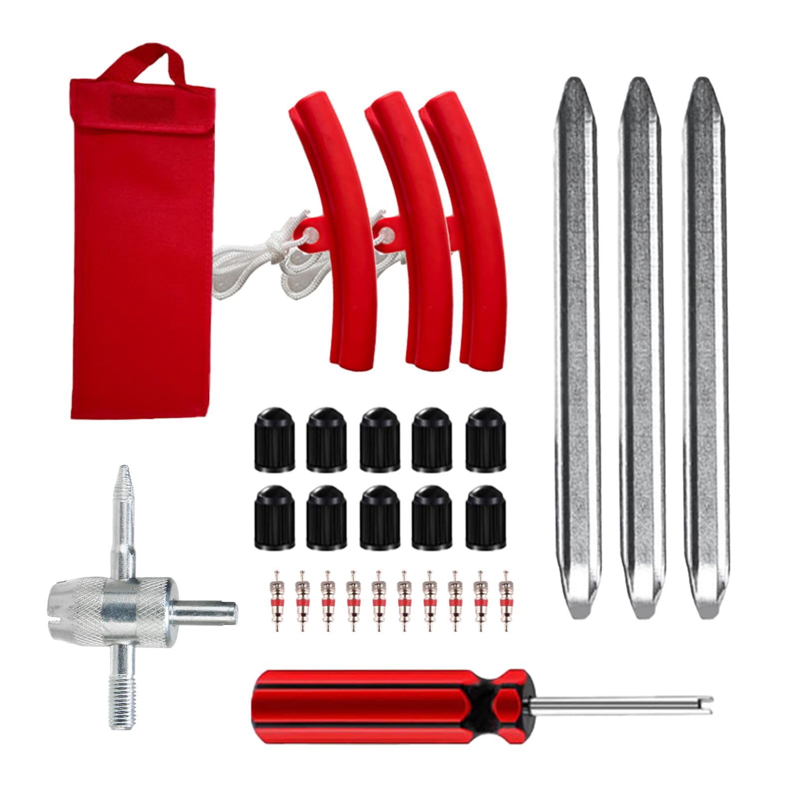 Begonia 29 Stück Reifenmontierhebel Set, 30cm Reifenheber, Reifenmontage Werkzeug mit 3 Rad Felgenschutz, Montierhebel Reifen, Auto Reifenmontierhebel, Reifenwechsel Tool für Motorrad, Fahrrad, Auto Begonia 29 Stück Reifenmontierhebel Set, 30cm Reifenheber, Reifenmontage Werkzeug mit 3 Rad Felgenschutz, Montierhebel Reifen, Auto Reifenmontierhebel, Reifenwechsel Tool für Motorrad, Fahrrad, Auto von Begonia