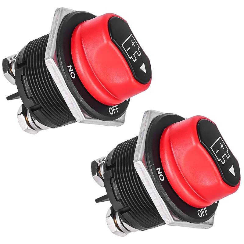 2 Stück Batterie Trennschalter 12V 24V 200A, Wasserdicht Batterietrennschalter, Batterie Trennschalter 12V, Batterieschalter Batterie Trennschalter,Battery Isolator Switch für Auto LKW Boot Jacht von Behogan