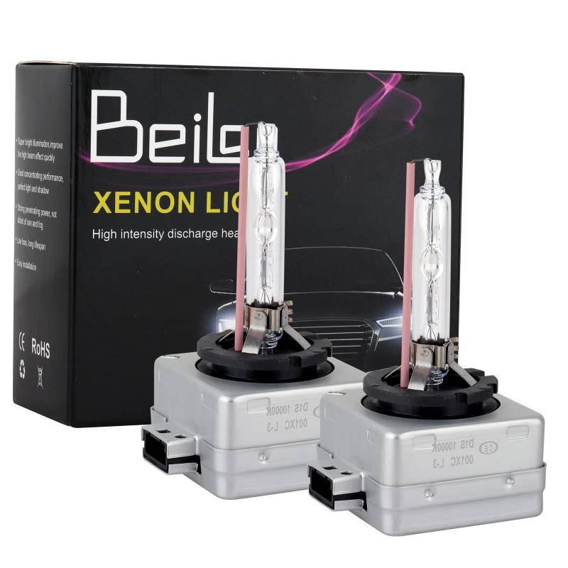 BeiLan D1S 10000K Xenon Brenner - Hid Xenon Scheinwerferlampe 12V 35W(2 Lampen) von BeiLan