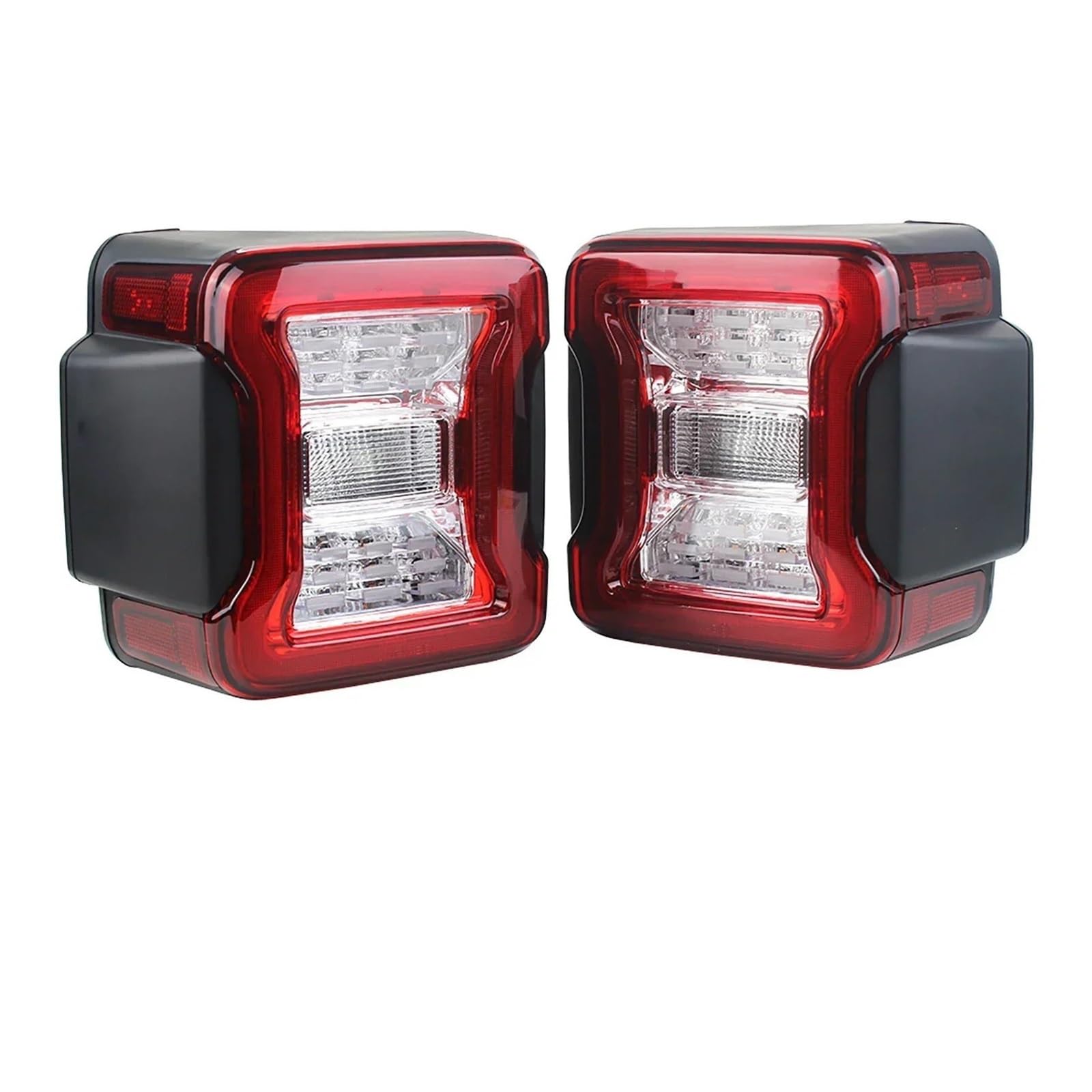 BeiZhengbhD Rücklicht Rücklicht LED für Jeep Wrangler für JK für JL 2007 – 2024 Bremslicht hinten Blinker EU-Version Blinker (Red Lens 2018-2024) von BeiZhengbhD