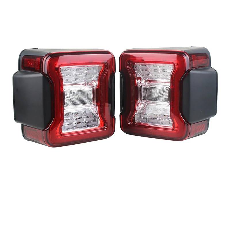 BeiZhengbhD Rücklicht Rücklicht LED für Jeep Wrangler für JK für JL 2007 – 2024 Bremslicht hinten Blinker EU-Version Blinker (Red Lens 2018-2024) von BeiZhengbhD