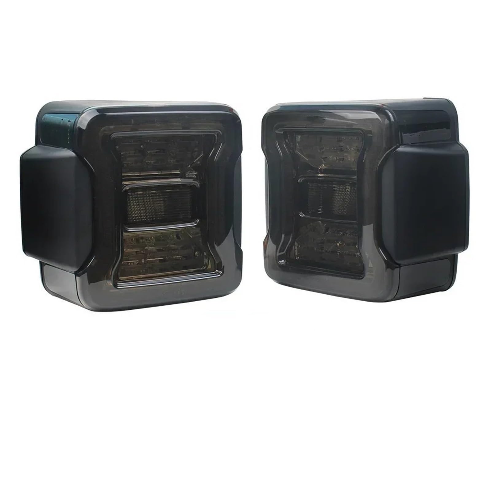 Jeep Rückleuchten Für Wrangler Für JK Für JL 2007-2024 LED Rücklicht Rückwärtsgangbremse Lampe Rücklicht Blinker EU Version Bremslampe(Black lens 2018-2024) von BeiZhengbhD