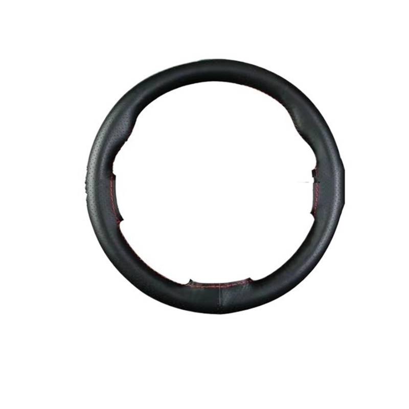 Lenkradschutz Autozubehör 42CM 45CM 47CM 50CM Mikrofaser Leder Weiche rutschfeste DIY Extra Große Auto Lenkrad Zopf Abdeckung(A-47CM-Black Thread) von BeiZhengbhD