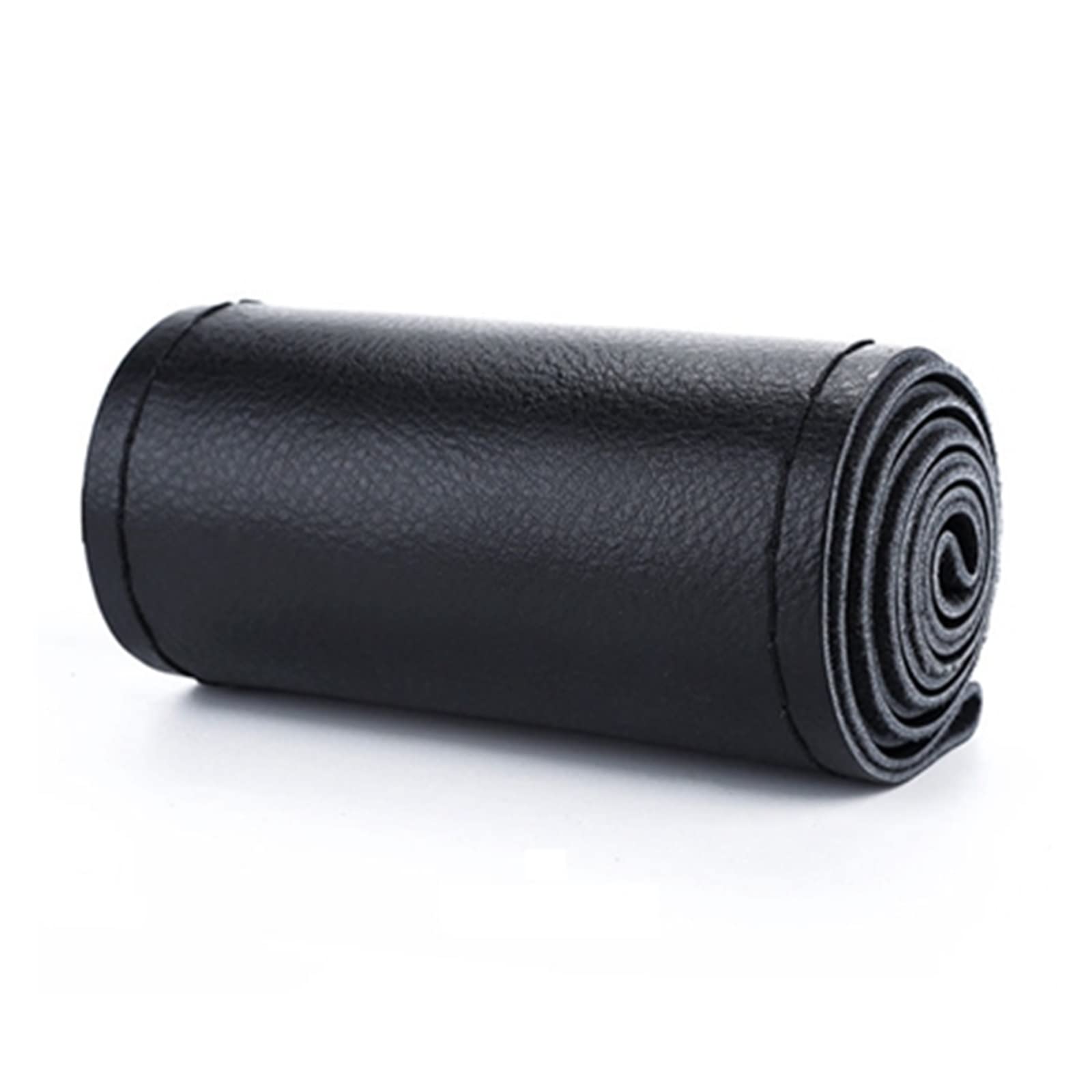 Lenkradschutz Autozubehör DIY-Lenkradbezüge Aus Weichem Faserleder Universelles Geflochtenes Auto-Lenkrad, Innenausstattung(Black Thread) von BeiZhengbhD