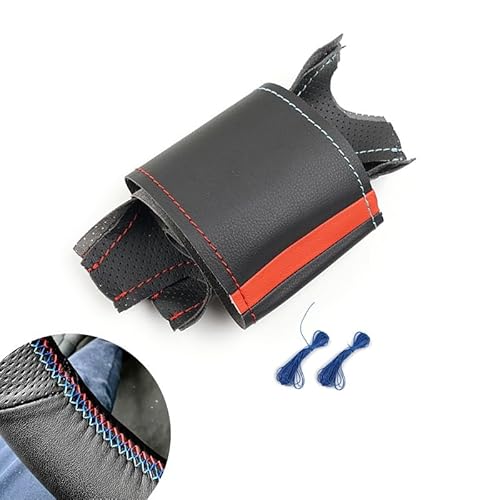 Lenkradschutz Autozubehör Für 1 3er Für E82 Für E87 Für 120i Für 130i Für E90 320i 2008-2013 Für X1 Für E84 2011 Autolenkradabdeckung(Red Blue line-Red) von BeiZhengbhD