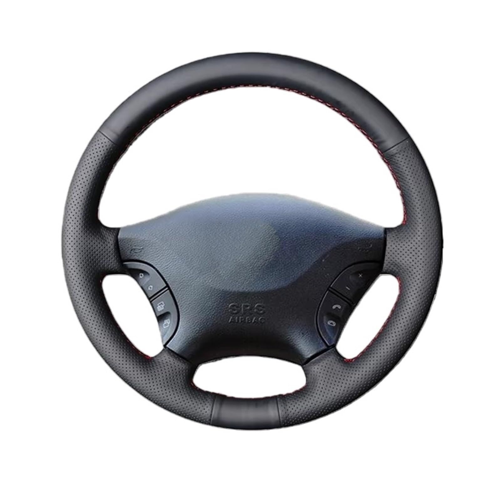 Lenkradschutz Autozubehör Für Benz Für Viano 2006 2007 2008-2011 Für Vito 2010-2015 2012 2013 2014 Handgenähte Lenkradabdeckung Aus Geflochtenem Auto-Lenkrad(Classic GRAL) von BeiZhengbhD