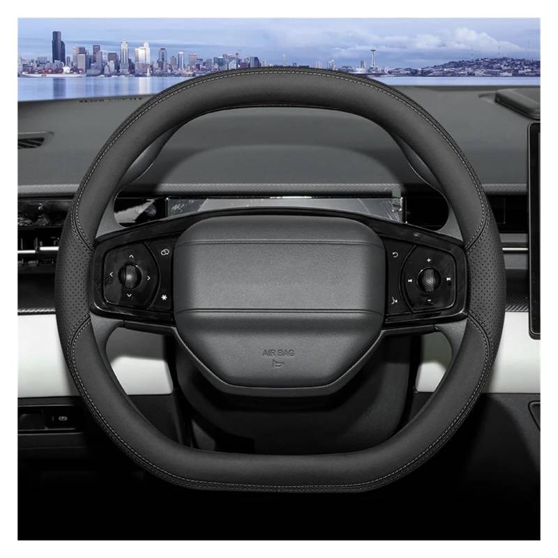 Lenkradschutz Autozubehör Für Chery Für Jetour Für Dashing Für Plus Für Max Für Sport Für Ultral Für I-DM 2022 2023 2024 2025 Braid Car Auto Lenkradbezug(Black line) von BeiZhengbhD