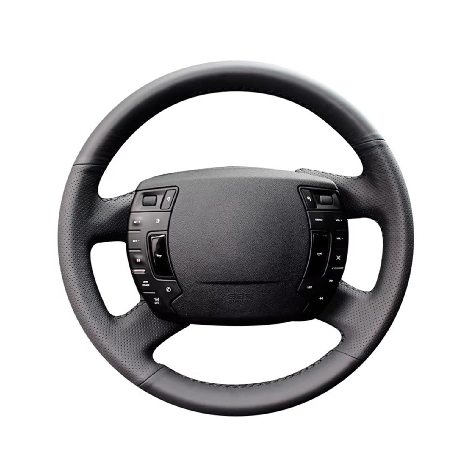 Lenkradschutz Autozubehör Für Citroen Für C5 2008 2009 2010 2011 2012 2013 2014 2015 2016 2017 Handgenähte Lenkradabdeckung Aus Geflochtenem Auto-Innenraum(Classic WHAL) von BeiZhengbhD