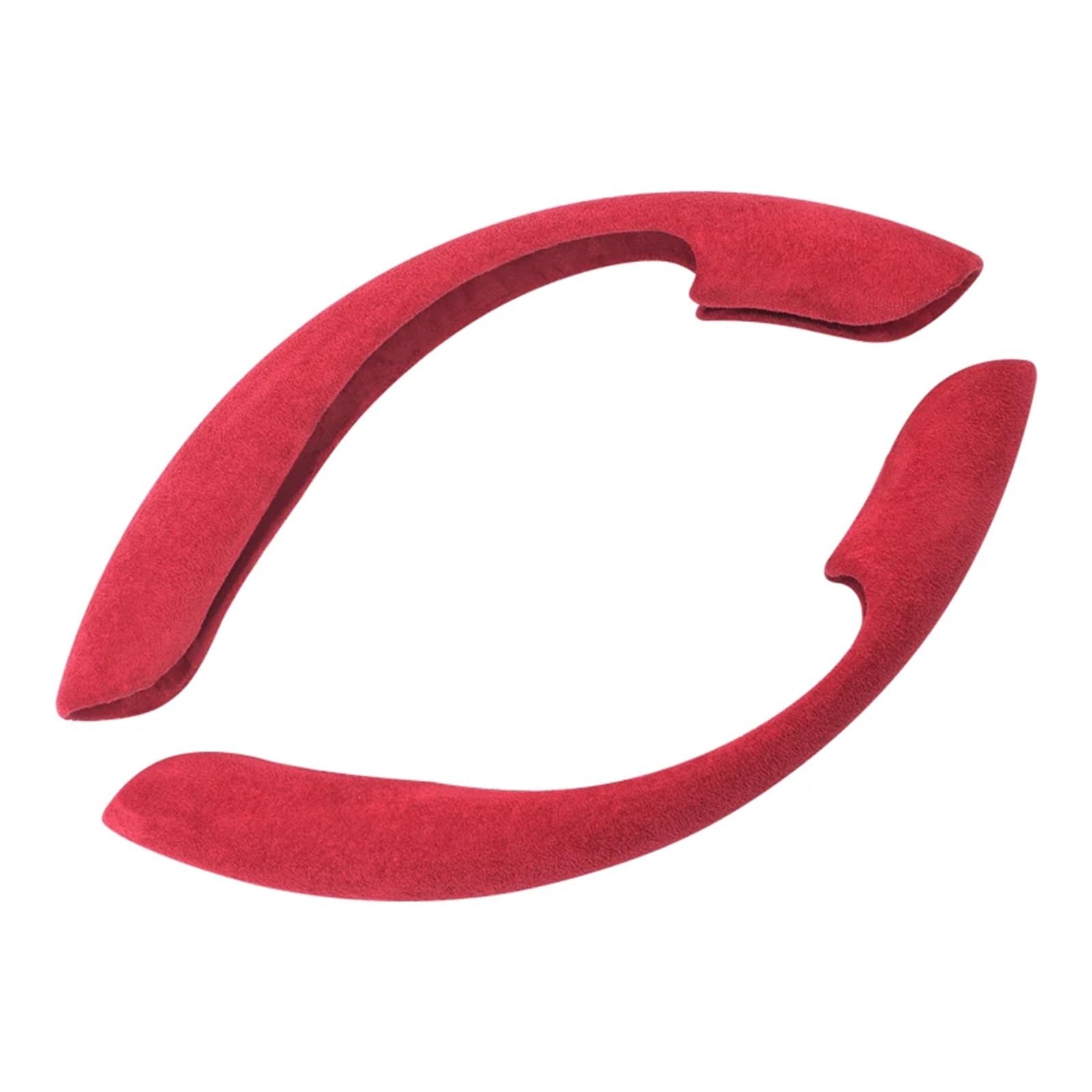 Lenkradschutz Autozubehör Für Citroen Für C6 Für C3XR Für C3L Für C5 Für AIRCROSS Für C4 Für C5X Für C3-XR Wildleder-Lenkradabdeckung(Red) von BeiZhengbhD