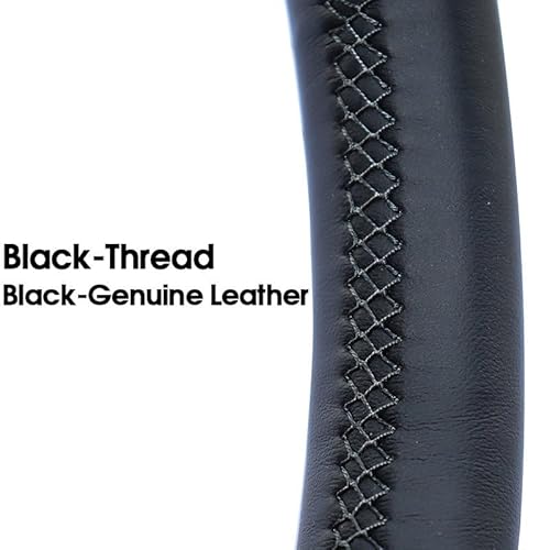 Lenkradschutz Autozubehör Für E36 1995-2000 Für E46 1998-2004 Für E39 1995-2003 Für X3 Für E83 Für X5 Für E53 2000-2006 Handgenähte Autolenkradabdeckung(Classic BKGL) von BeiZhengbhD
