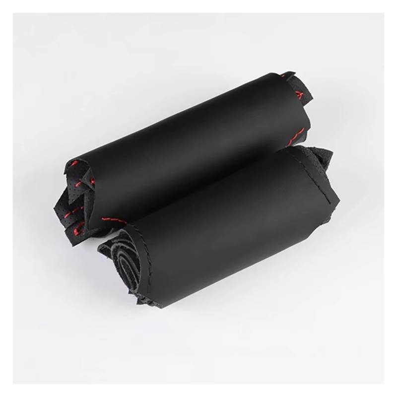 Lenkradschutz Autozubehör Für E46 Für E39 330i 540i 525i 530i 330Ci Für M3 2001 2002 2003 Handgenähte Mikrofaser-Leder-Autolenkradabdeckung(Red Thread) von BeiZhengbhD
