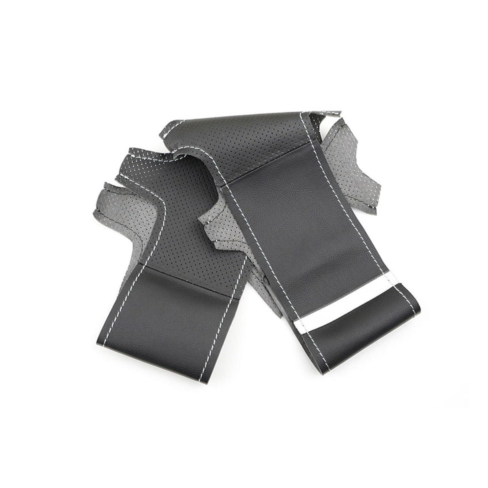 Lenkradschutz Autozubehör Für Fit Für Jazz Für City 2009 2010 2011 2012 2013 Für Insight 2010-2014 Autolenkradabdeckung Handgeflecht(White line-White) von BeiZhengbhD