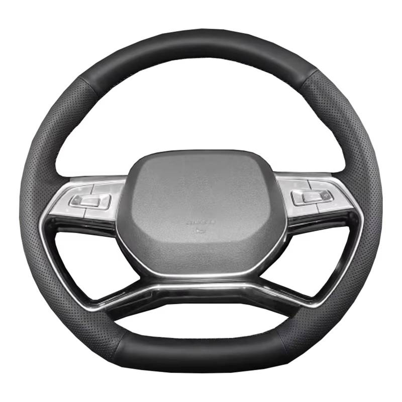 Lenkradschutz Autozubehör Für JAC Für Sehol Für QX 2021-2023 2024 Für JS6 2022 2023 2024 HandBar Halter Hand Nähen Auto Lenkrad Abdeckung(Style 2) von BeiZhengbhD