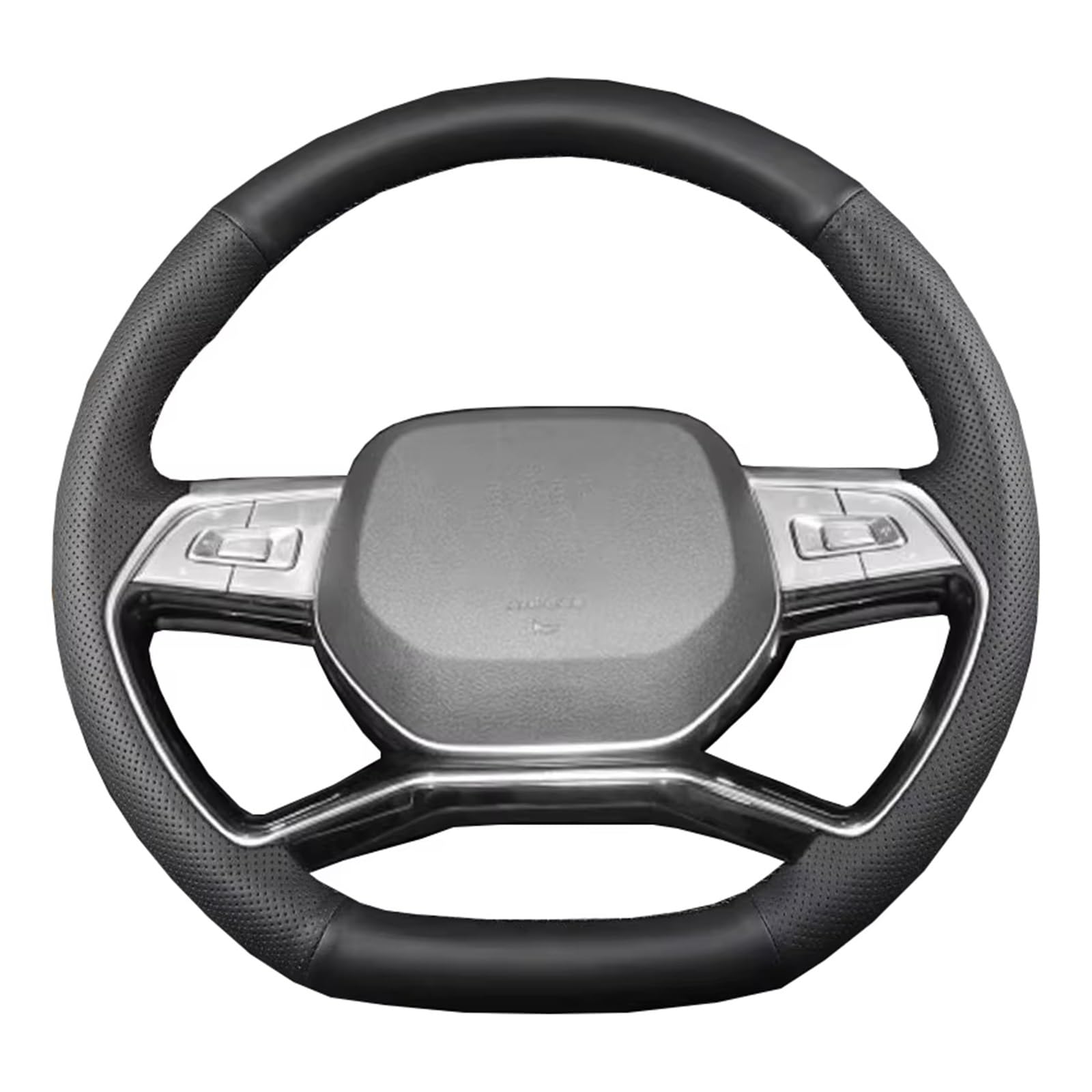 Lenkradschutz Autozubehör Für JAC Für Sehol Für QX 2021-2023 2024 Für JS6 2022 2023 2024 HandBar Halter Hand Nähen Auto Lenkrad Abdeckung(Style 8) von BeiZhengbhD