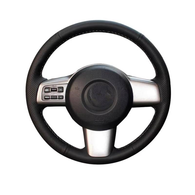 Lenkradschutz Autozubehör Für Mazda Für MX-5 Für Mazda 2 2008 2009 2010 2011 2012 2013 2014 Autoinnenraum Handgenähte Autolenkradabdeckung(Classic TCGL) von BeiZhengbhD