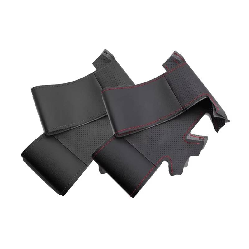 Lenkradschutz Autozubehör Für Mini Für Coupé 2001-2006 Für Cabrio 2004-2008 Für Mini Für R50 Für R53 Für R60 Geflochtene Lederabdeckung Für Das Autolenkrad(Type A Grey line) von BeiZhengbhD