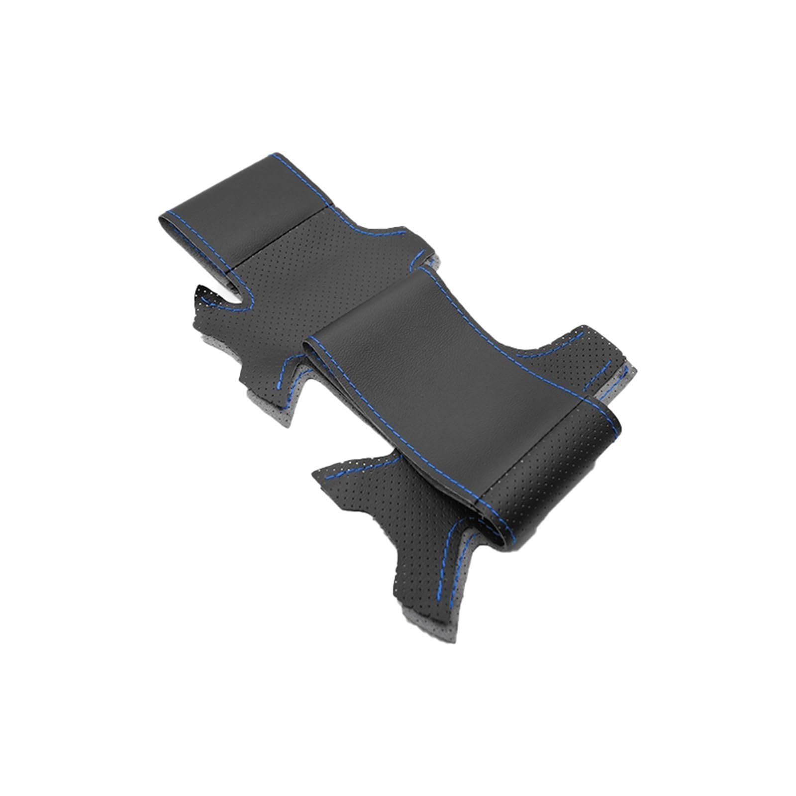 Lenkradschutz Autozubehör Für Skoda Für Octavia 1999 2000 2001 2002 2003 2004 2005 Handgeflochtene Autolenkradabdeckung Weiches Perforiertes Mikrofaserleder(Black-Blue line) von BeiZhengbhD