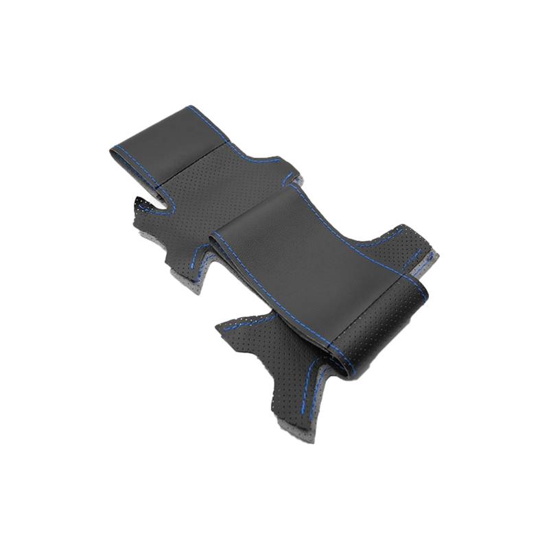 Lenkradschutz Autozubehör Für Skoda Für Octavia 1999 2000 2001 2002 2003 2004 2005 Handgeflochtene Autolenkradabdeckung Weiches Perforiertes Mikrofaserleder(Black-Blue line) von BeiZhengbhD
