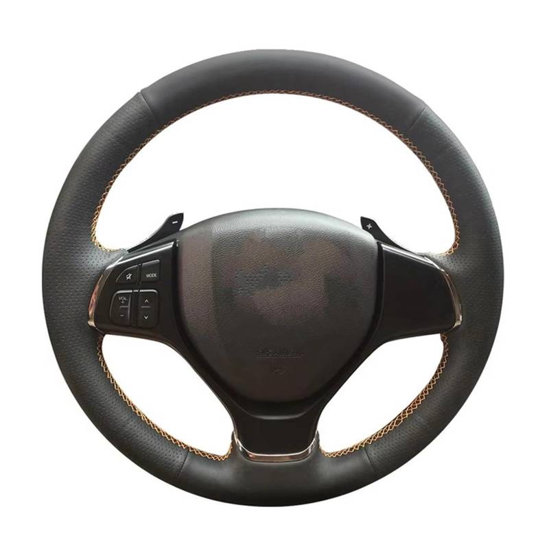 Lenkradschutz Autozubehör Für Suzuki Für Baleno 2016 2017 2018 2019 Für Alivio 2015 2016 2017 2018 2019 Handgenähte Lenkradabdeckung Aus Geflochtenem Autolenkrad(Classic TCGL) von BeiZhengbhD