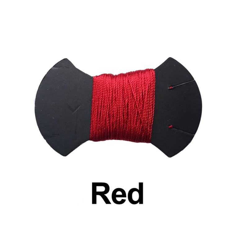 Lenkradschutz Autozubehör Für Toyota Für Fortuner 2016 2017 2018 2019 2020 Für Hilux 2015-2020 Handnähendes Auto-Lenkrad-Wrap-Geflecht Das Lenkrad(Red Thread) von BeiZhengbhD