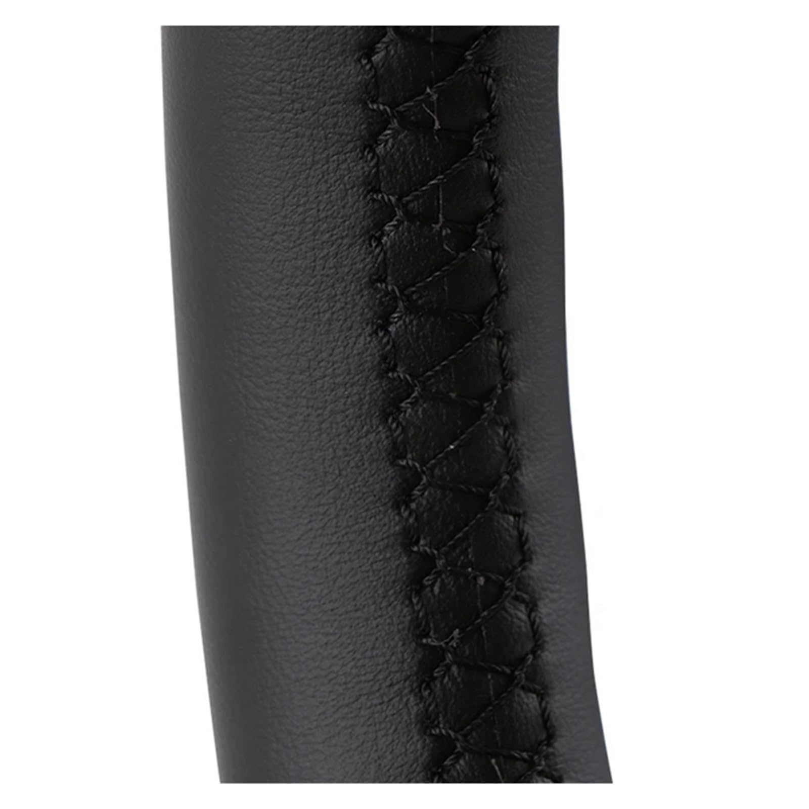 Lenkradschutz Autozubehör Für VW Für Golf 5 Für Mk5 Für Passat Für B6 Für Tiguan 2007-2011 Autolenkradabdeckung Geflecht Kunstleder(Black Thread) von BeiZhengbhD