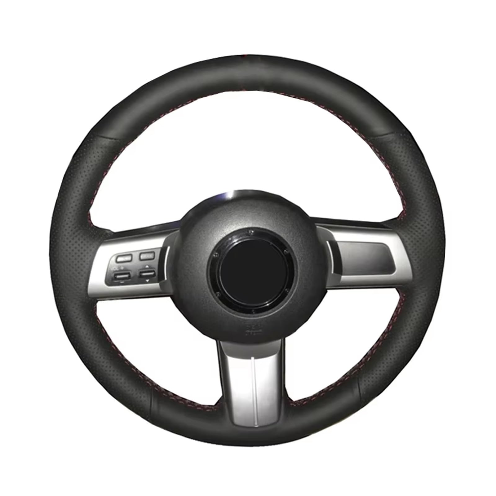 Lenkradschutz Autozubehör Handnähende Auto-Lenkradabdeckung Für Mazda Für MX-5 Für Miata NC 2005-2015 Für MX5 2014 2013 2012 2011 2010 2009(Yellow Thread) von BeiZhengbhD