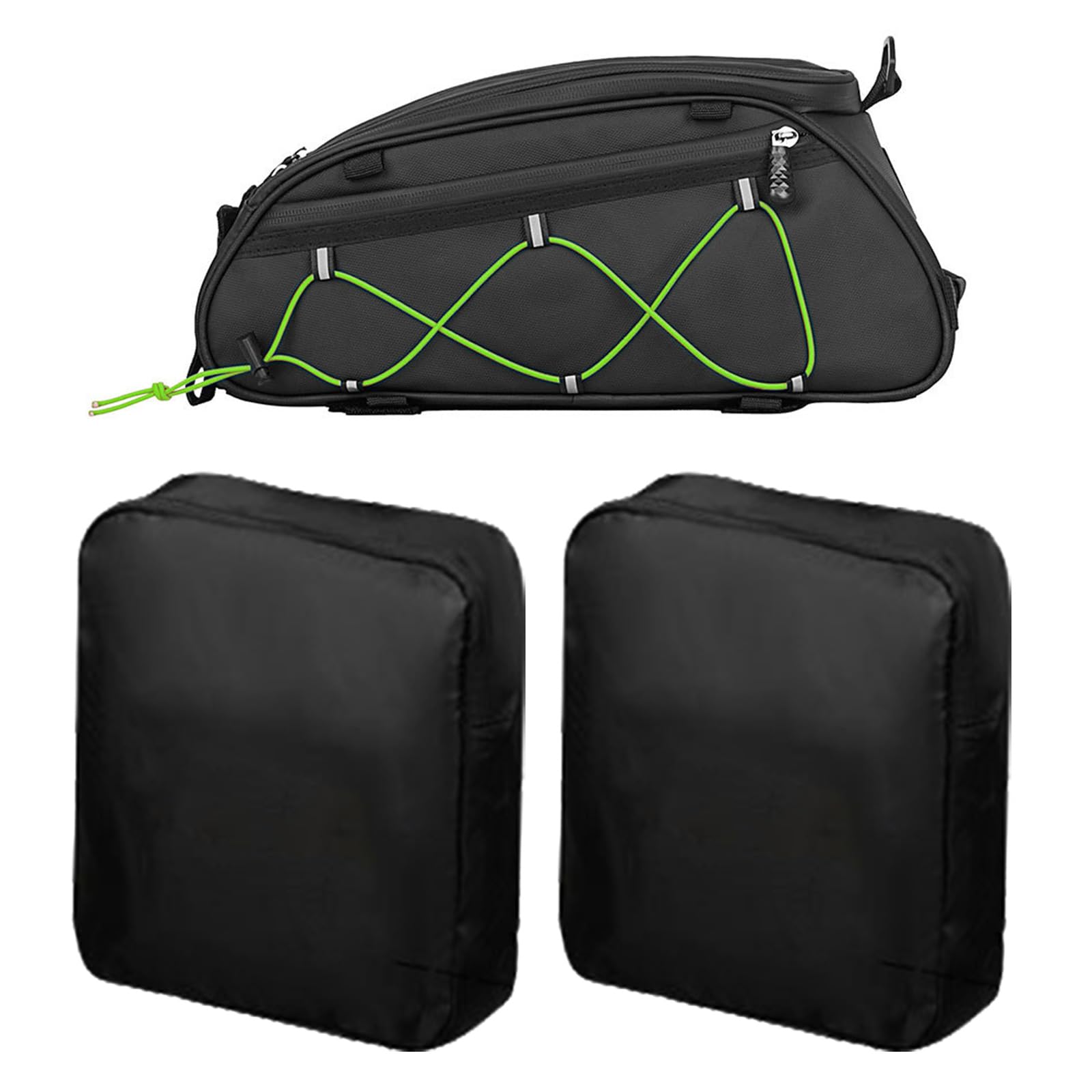 Beimus 1 Set Fahrradtaschen, Gepäckträgertasche, große Kapazität, Fahrradaufbewahrung, Radfahren Beimus 1 Set Fahrradtaschen, Gepäckträgertasche, große Kapazität, Fahrradaufbewahrung, Radfahren von Beimus