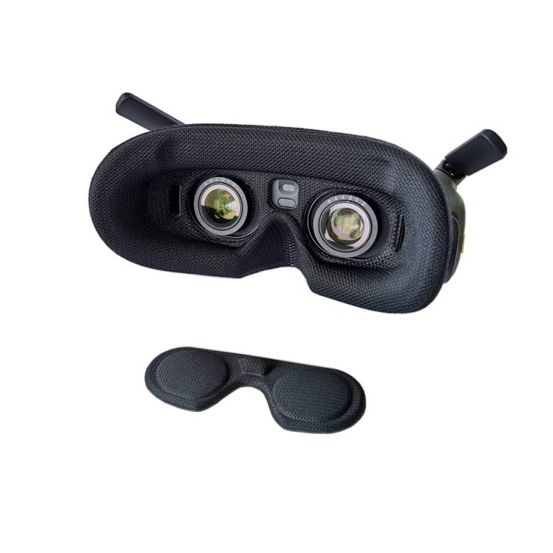 BeisDirect Drone Goggles 2 Zubehör, Schaumstoff Pad Schwamm Komfortable Augenmaske für DJI AVATA Goggles 2 Brillen Masken Pad Zubehör (Schwarz+Schutzhülle) von BeisDirect