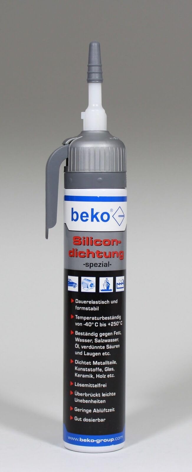 beko Silikon Gehäuse Dichtmasse schwarz Motordichtmasse 200ml Silicondichtung von Beko