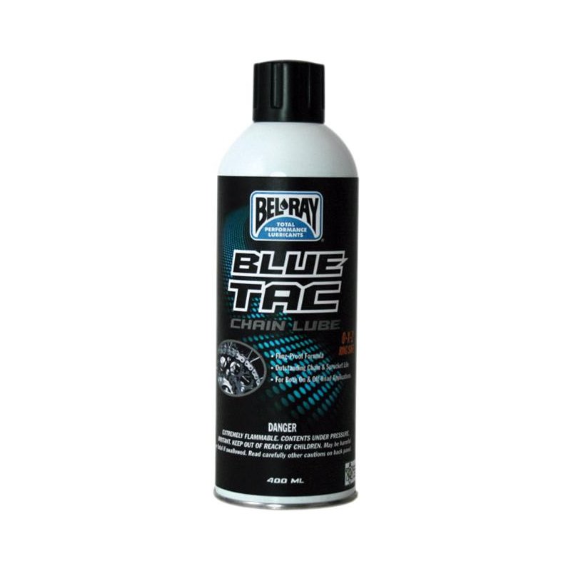 Bel Ray Kettenspray Lube Chain Blue Tac 400Ml (38,00 € pro 1 l) von Bel-Ray