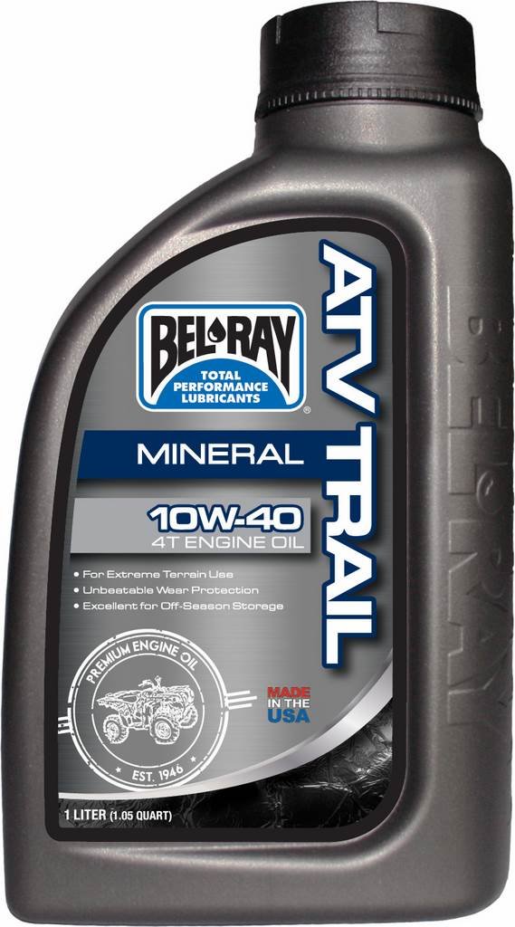 Flasche Motoröl 1L Bel-Ray 4T ATV Trail Mineral 10W-40 von Bel-Ray
