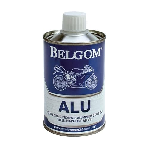 Belgom Alu Aluminium Politur 250ml + Poliertuch Gratis Motorrad Auto von Belgom
