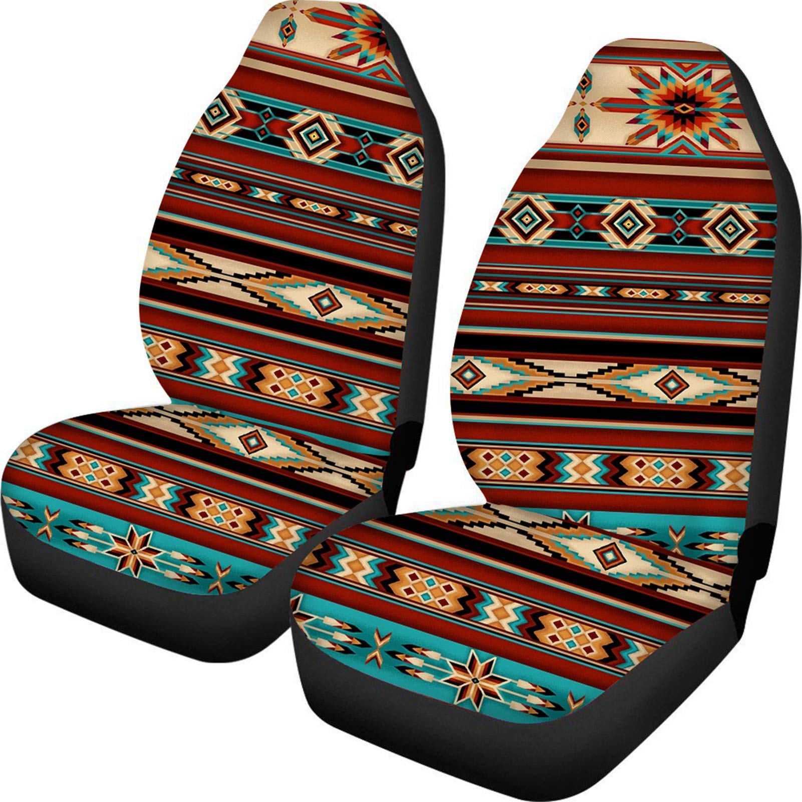 Belidome Auto-Sitzbezüge, Azteken-Streifen, schützt Fahrzeuginnenausstattung vor Abnutzung, Schmutz, universelle Passform von Belidome
