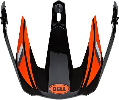 Bell MX-9 Adventure MIPS Alpine, Helmschirm - Schwarz/Orange von Bell