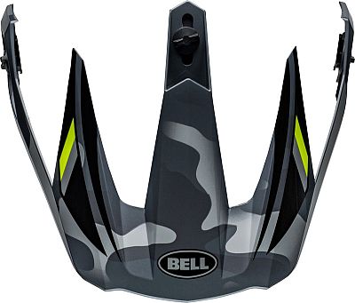 Bell MX-9 Adventure MIPS Alpine Camo, Helmschirm - Schwarz/Grau/Neon-Gelb Bell MX-9 Adventure MIPS Alpine Camo, Helmschirm - Schwarz/Grau/Neon-Gelb von Bell