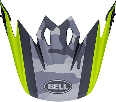 Bell MX-9 MIPS Alter Ego, Helmschirm - Dunkelgrau/Grau/Neon-Gelb von Bell