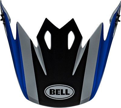 Bell MX-9 MIPS Alter Ego, Helmschirm - Schwarz/Grau/Blau von Bell