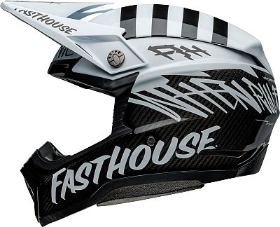 Bell Moto-10 Spherical Fasthouse Mod Squad, Motocrosshelm - Weiß/Schwarz - XL von Bell