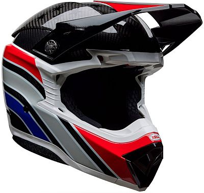Bell Moto-10 Spherical MIPS RSD Old Glory, Motocrosshelm - Schwarz/Rot/Blau - S von Bell