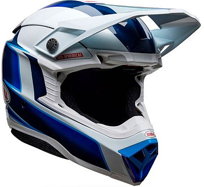 Bell Moto-10 Spherical MIPS Tomac 25, Motocrosshelm - Blau/Hellblau/Weiß - S von Bell