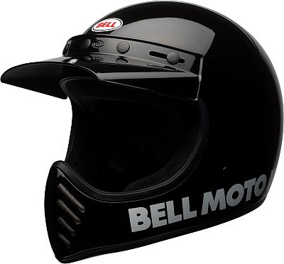 Bell Moto-3 Classic, Crosshelm - Schwarz/Weiß - L von Bell