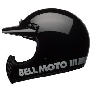 Bell Moto-3 Classic Black Crosshelm Schwarz von Bell