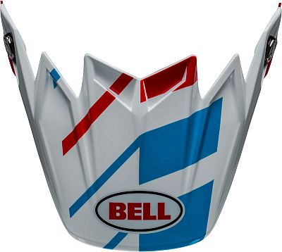 Bell Moto-9S Flex Banshee, Helmschirm - Weiß/Blau/Rot von Bell