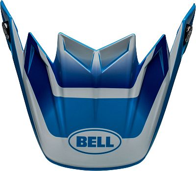 Bell Moto-9S Flex Rail, Helmschirm - Blau/Weiß von Bell