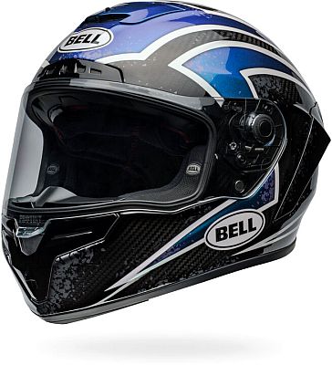 Bell Race Star DLX Flex Xenon, Integralhelm - Schwarz/Blau/Weiß - L von Bell